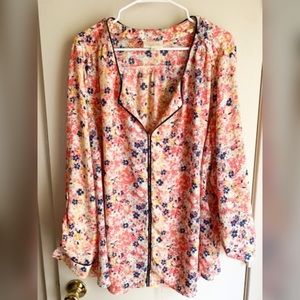 Modcloth Floral Blouse